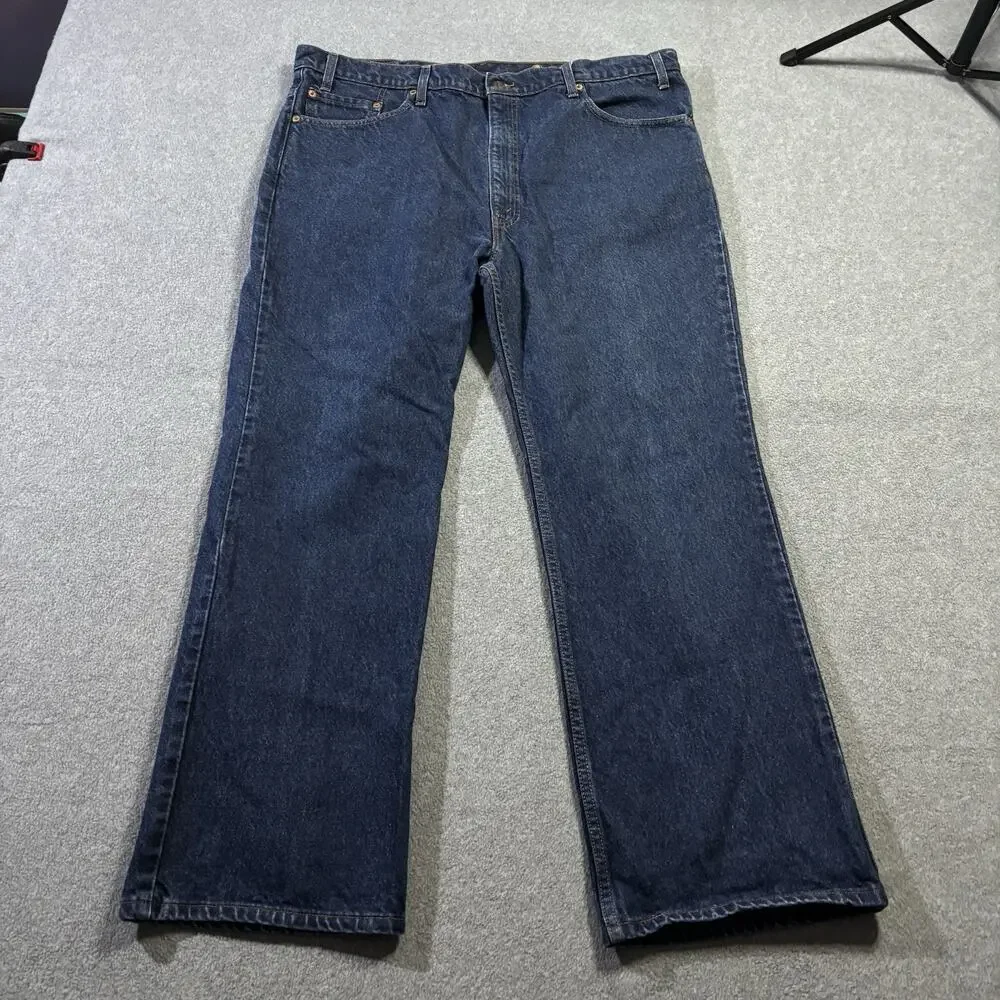 Vtg 1998 Levis 517 Bootcut Jeans Mens 40x30 Dark Wash Blue Denim 517-0216